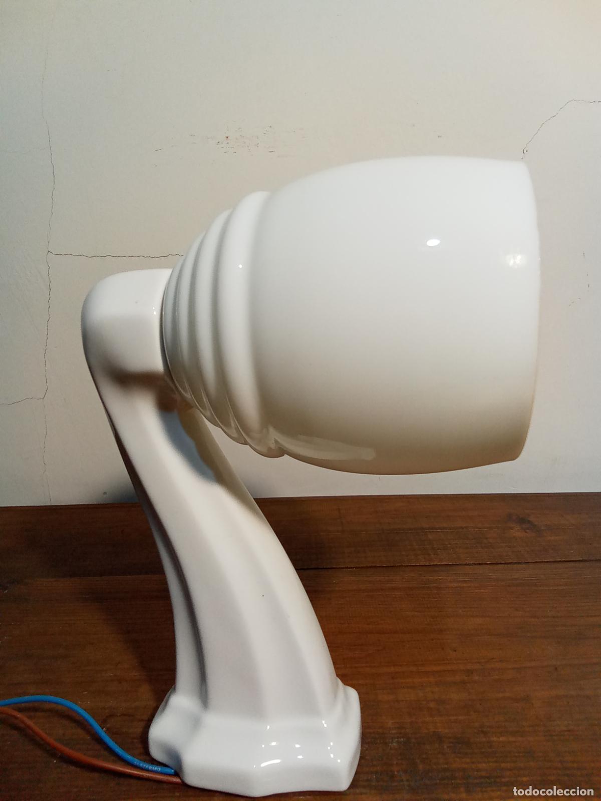Vintage: L&Aacute;MPARA/APLIQUE PARA BA&Ntilde;O EN PORCELANA