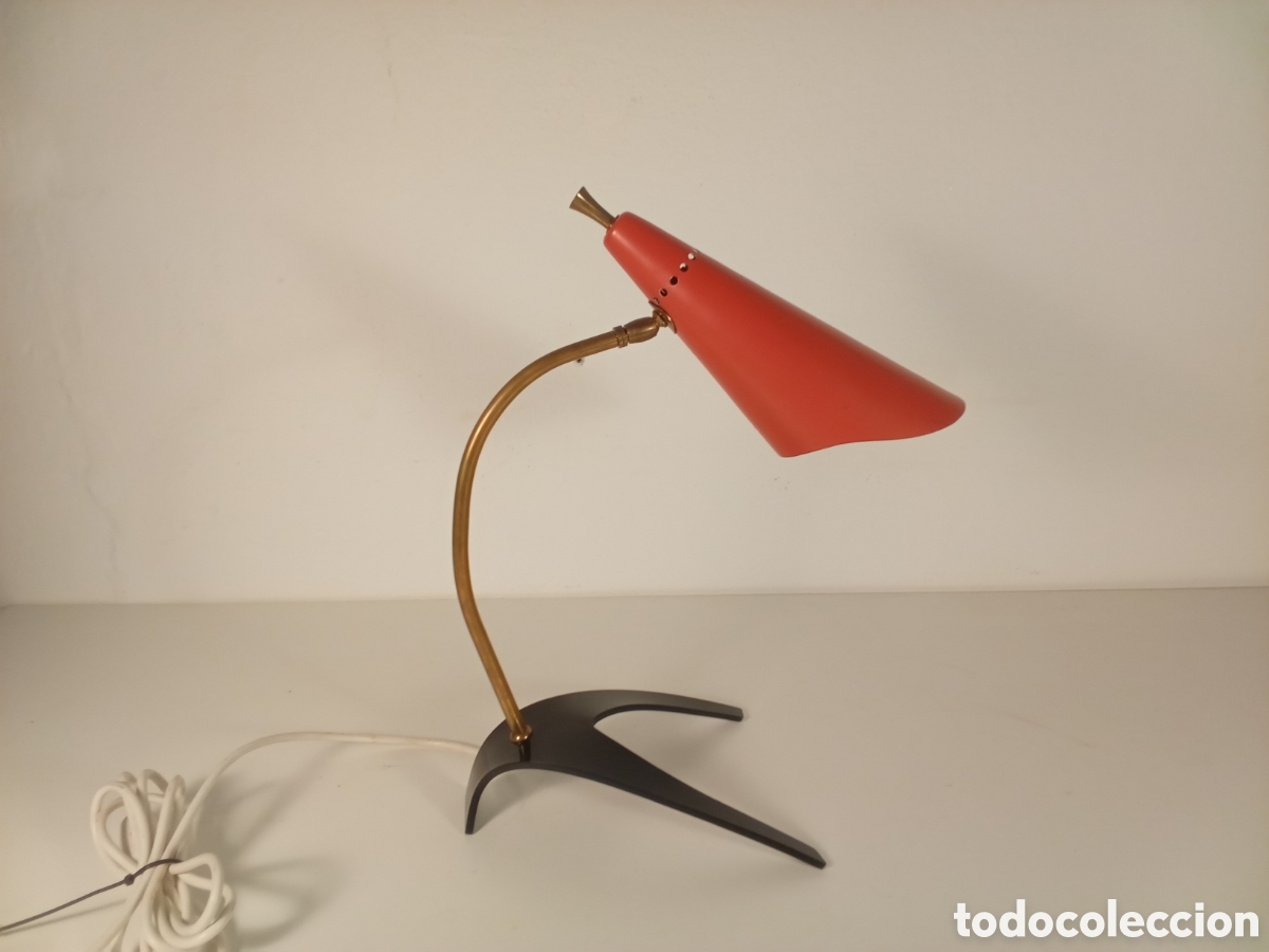 Vintage: Lampara de mesa dise&ntilde;o italiano Mid- Century t&iacute;pica de piezas ic&oacute;nicas de Stilnovo,Arteluce,......