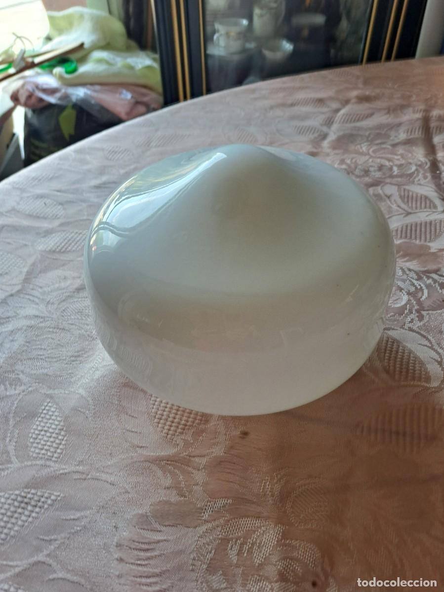 Vintage: Pantalla, tulipa de opalina para lampara.