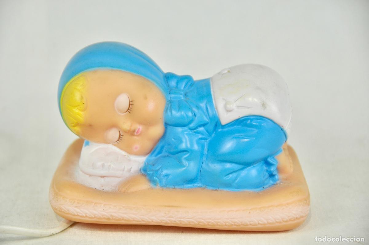 Vintage: L&aacute;mpara para ni&ntilde;os azul