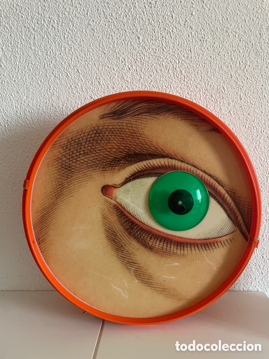Vintage: L&aacute;mpara vintage Space Age ojo psicod&eacute;lico JAR Espa&ntilde;a a&ntilde;os 70