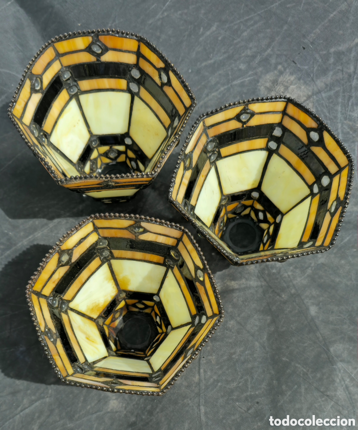 Vintage: 3 tulipas estilo Tiffany