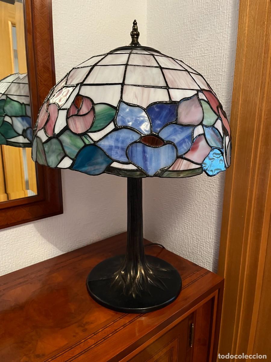 Vintage: L&aacute;mpara estilo Tiffany.