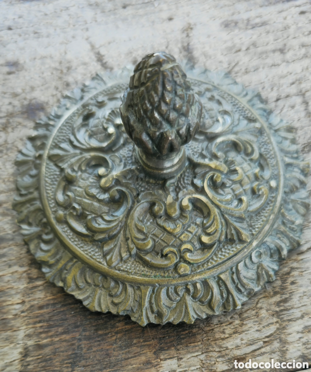 Vintage: Antigua l&aacute;mpara de bronce - Foto 3