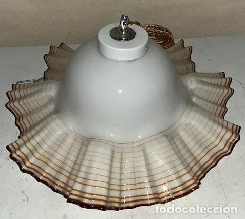 Vintage: Lampara de opalina blanca - Foto 1