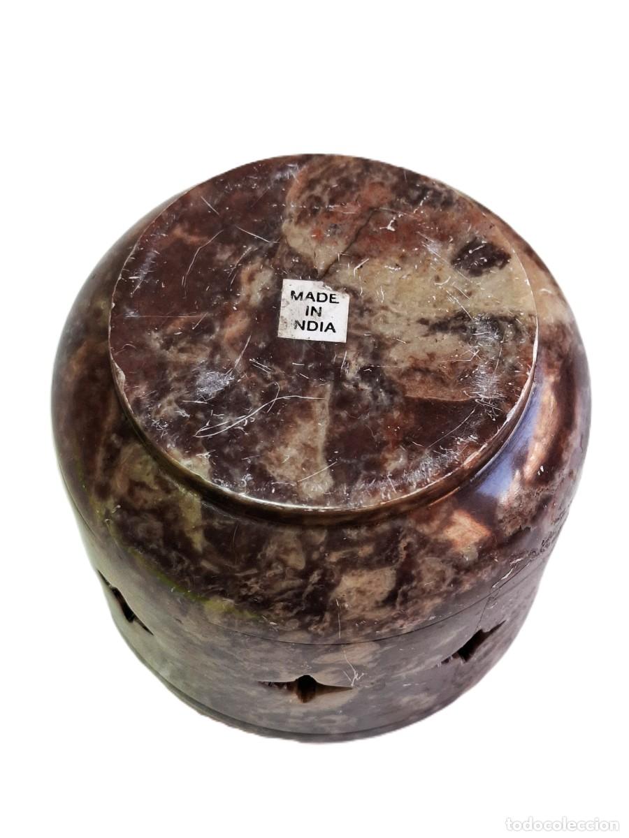 Vintage: L&Aacute;MPARA DE CER&Aacute;MICA AROM&Aacute;TICA Y CANDELABRO - Foto 5
