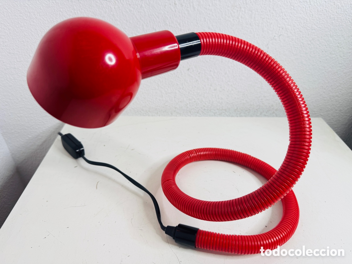 Vintage: Snake Lamp Red Design Pop 1980s - Foto 8