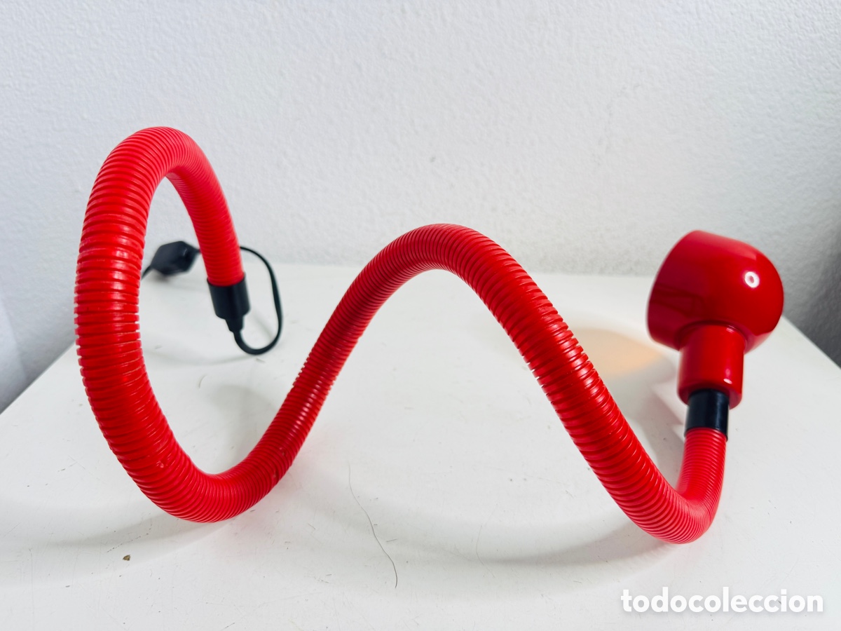Vintage: Snake Lamp Red Design Pop 1980s - Foto 10
