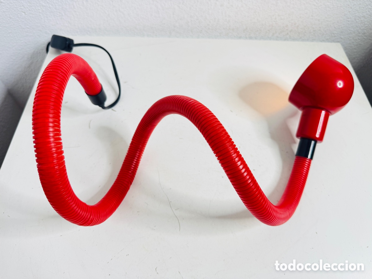 Vintage: Snake Lamp Red Design Pop 1980s - Foto 11