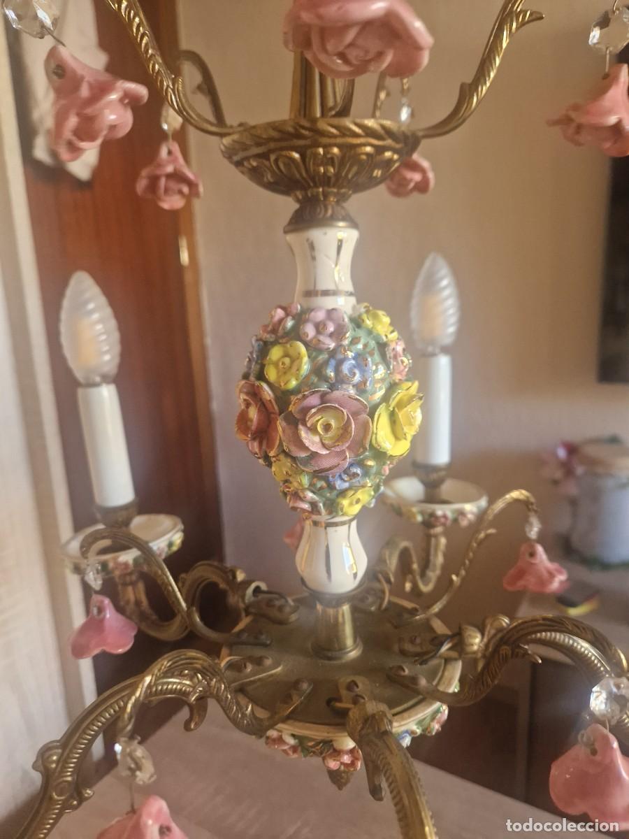 Vintage: Conjunto L&aacute;mparas Vintage A&ntilde;os 70 Capodimonte / Manises