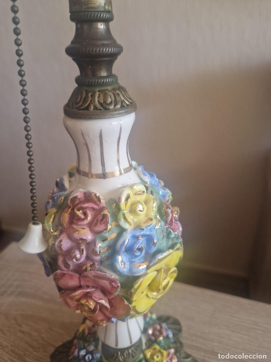 Vintage: L&aacute;mparas de porcelana Capodimonte / Manises - Foto 9