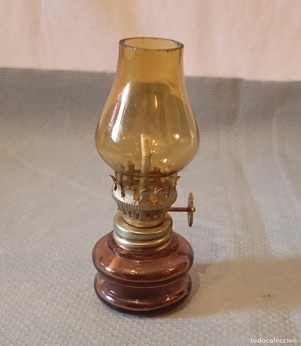 Vintage: L&aacute;mpara de aceite vintage peque&ntilde;a
