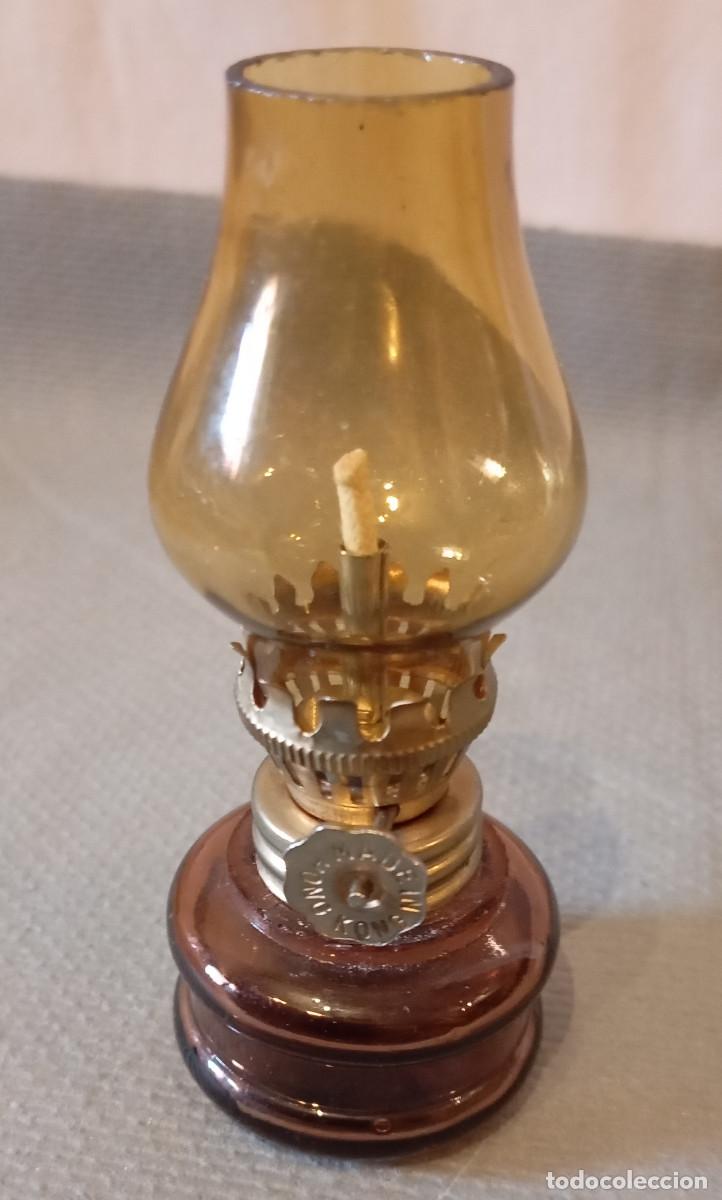 Vintage: L&aacute;mpara de aceite vintage peque&ntilde;a - Foto 5