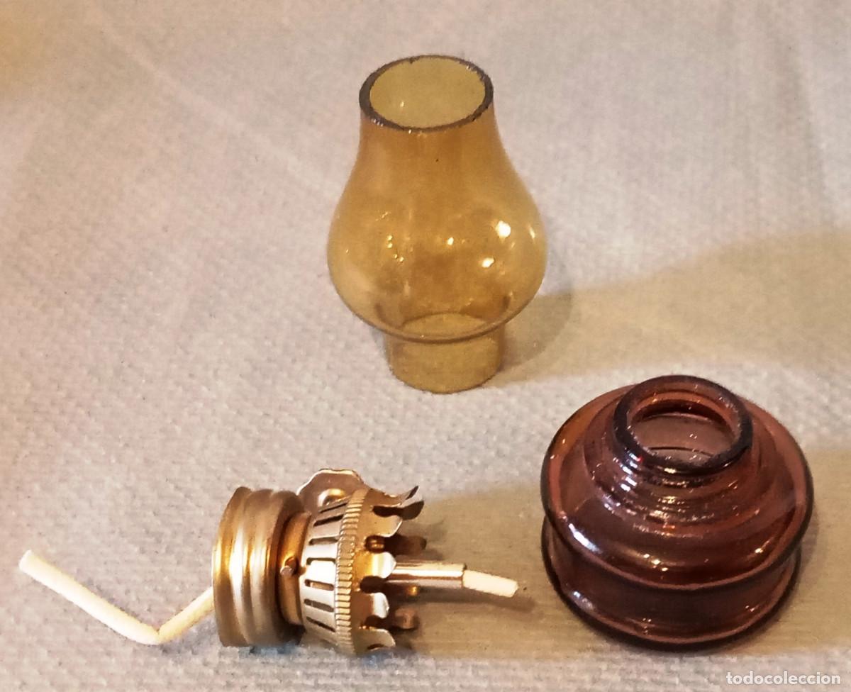 Vintage: L&aacute;mpara de aceite vintage peque&ntilde;a - Foto 9