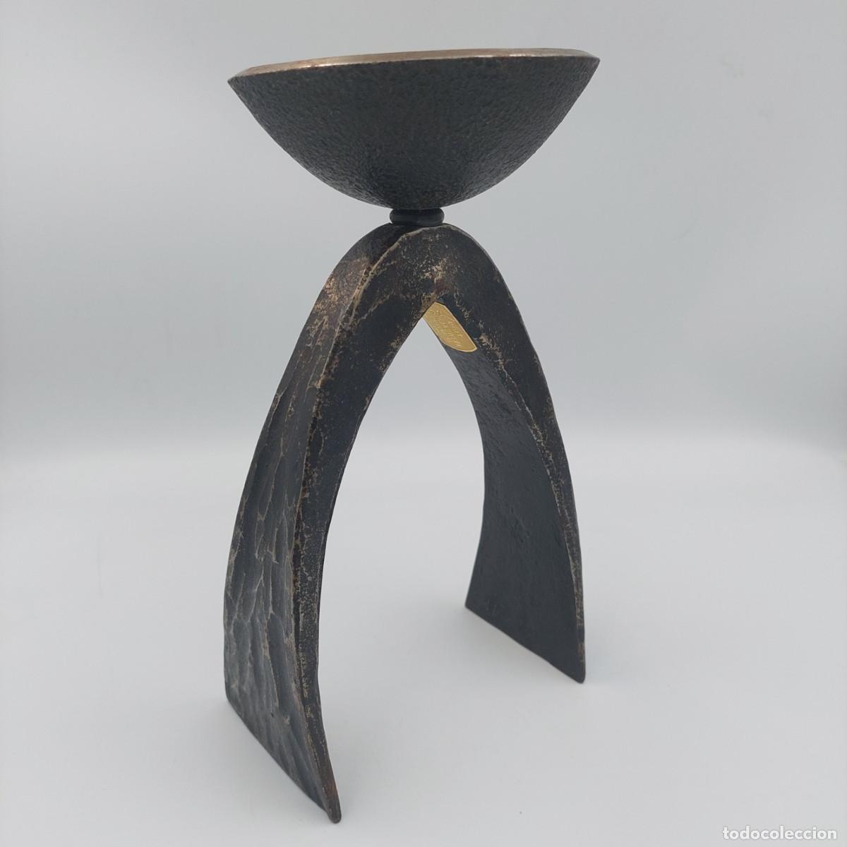 Vintage: Candelabro de bronce brutalista XXL