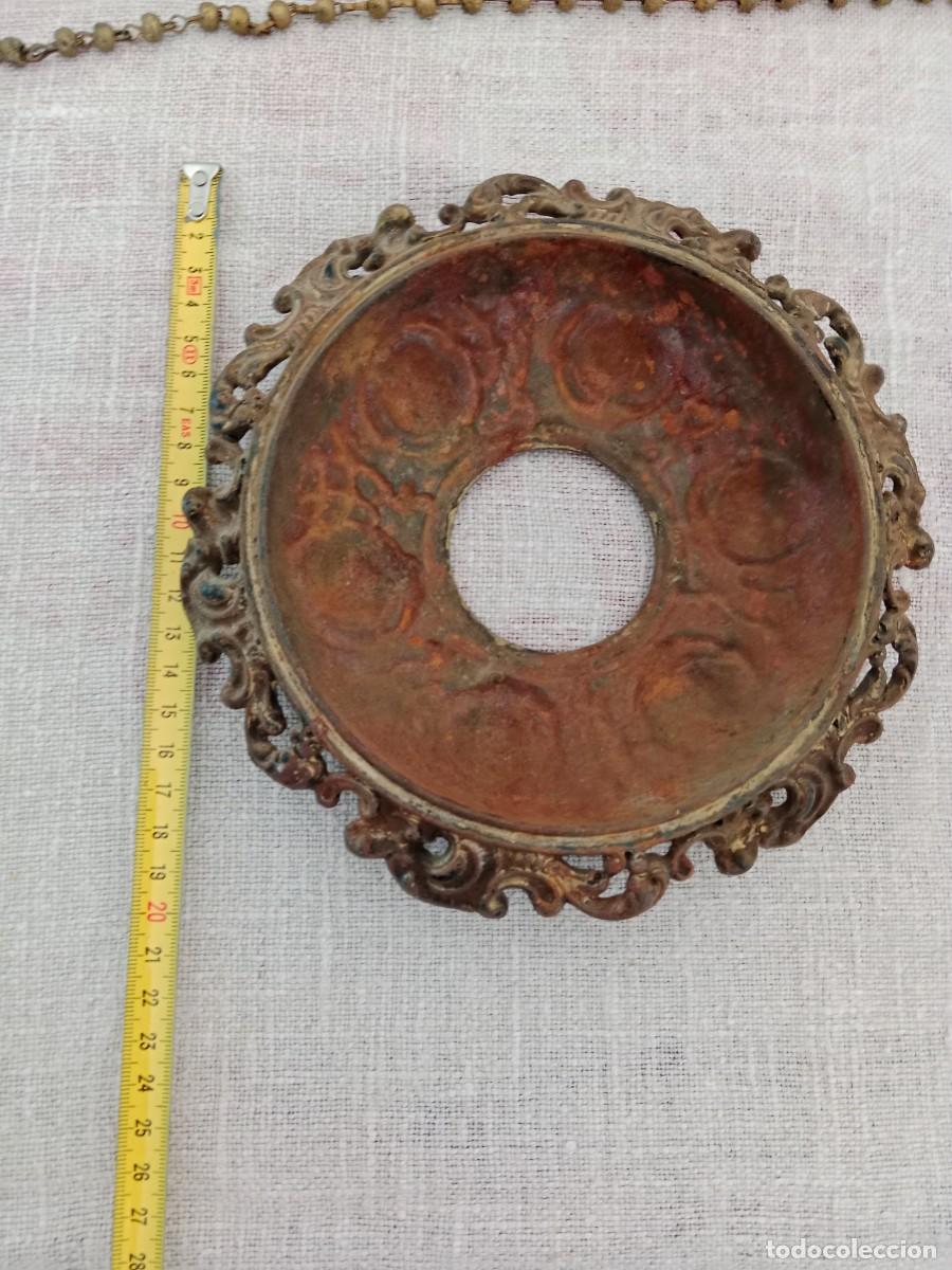 Vintage: Lampara antigua de bronce - Foto 7