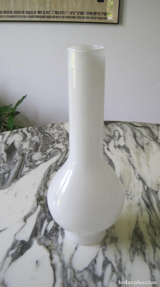 Vintage: CRISTAL BLANCO PARA QUINQU&Eacute; - TULIPA