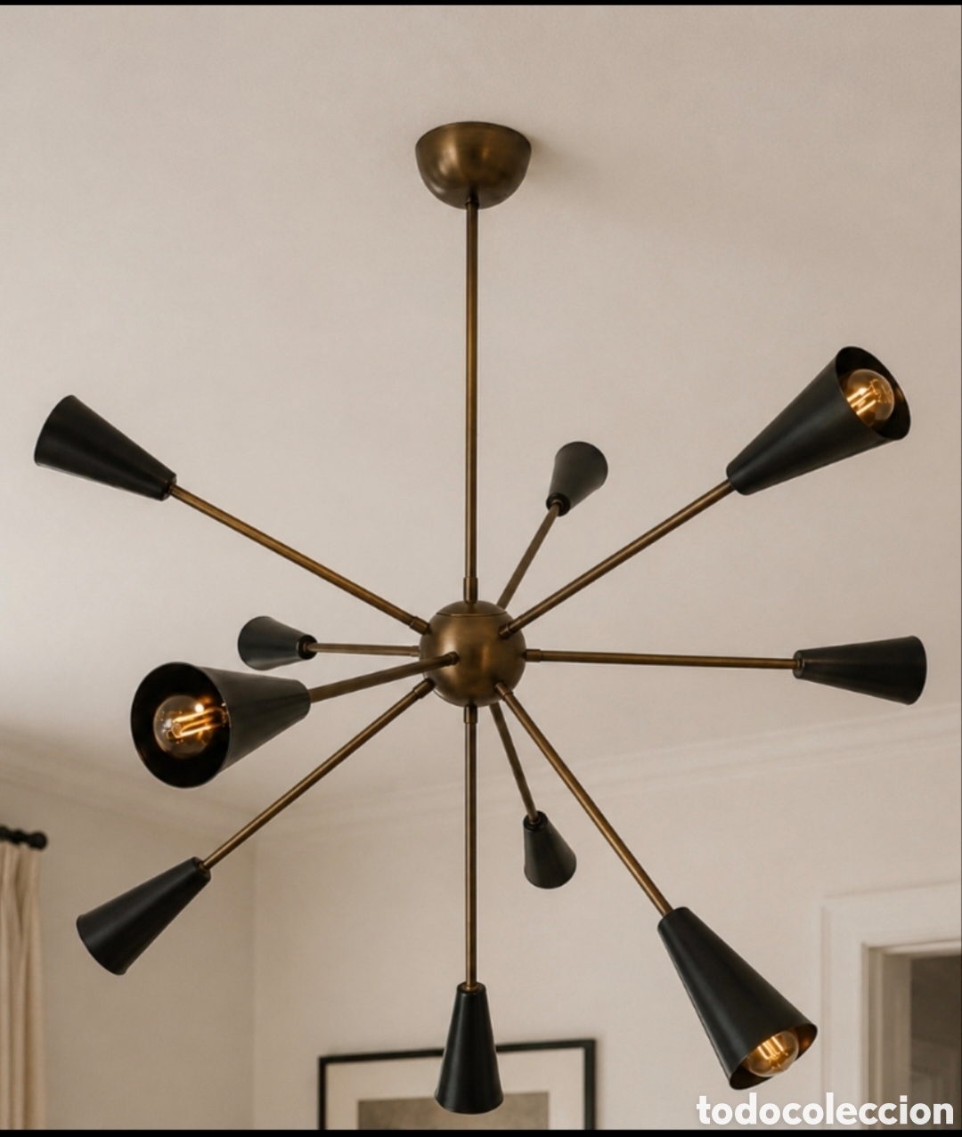 Vintage: L&aacute;mpara Sputnik CAMERIL. Estilo STILNOVO - Hotel Miguel &Aacute;ngel de Madrid. (Precio original 1700&euro;)