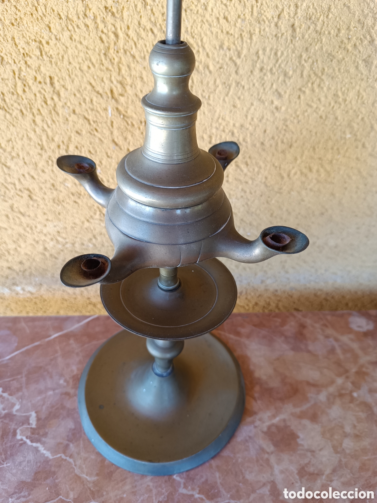 Vintage: Lampara antigua de aceite - Foto 2
