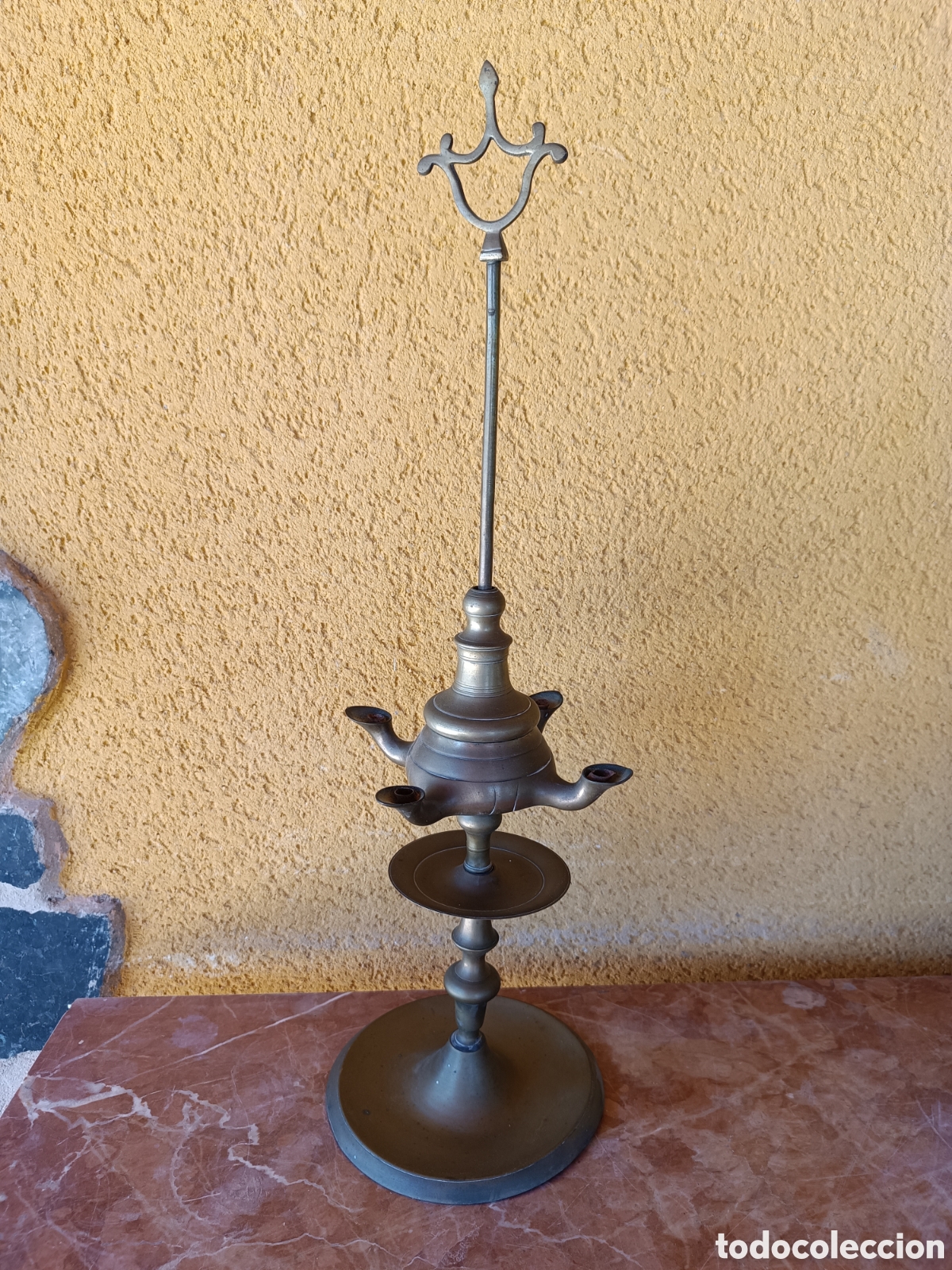 Vintage: Lampara antigua de aceite - Foto 1