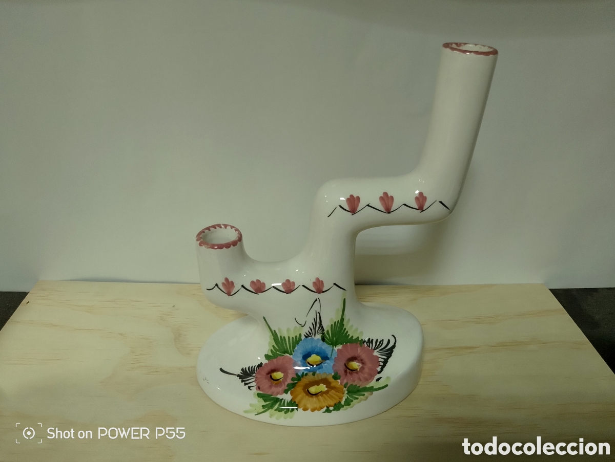 Vintage: Candelabro de cer&aacute;mica - Foto 1
