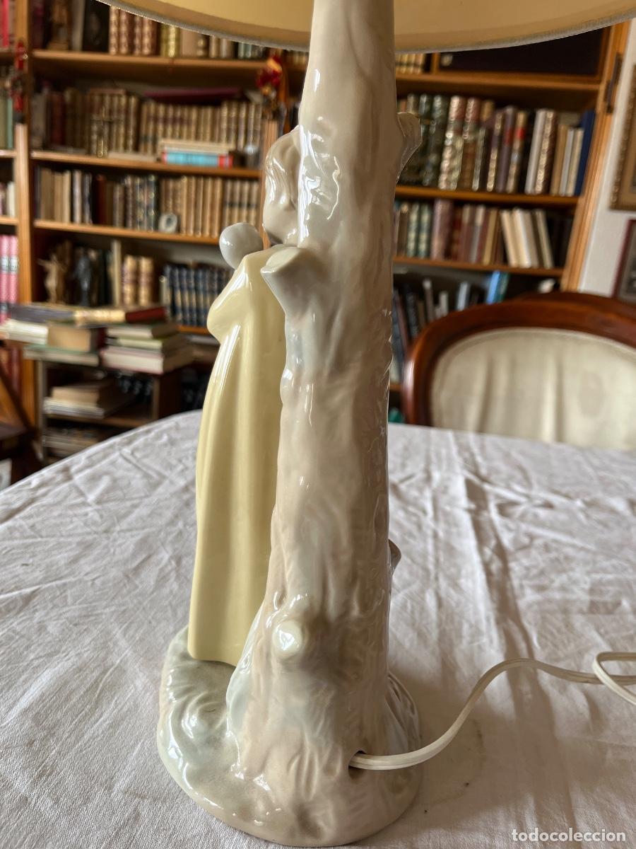 Vintage: L&aacute;mpara de mesa de Lladr&oacute; con ni&ntilde;a -funciona - Foto 3