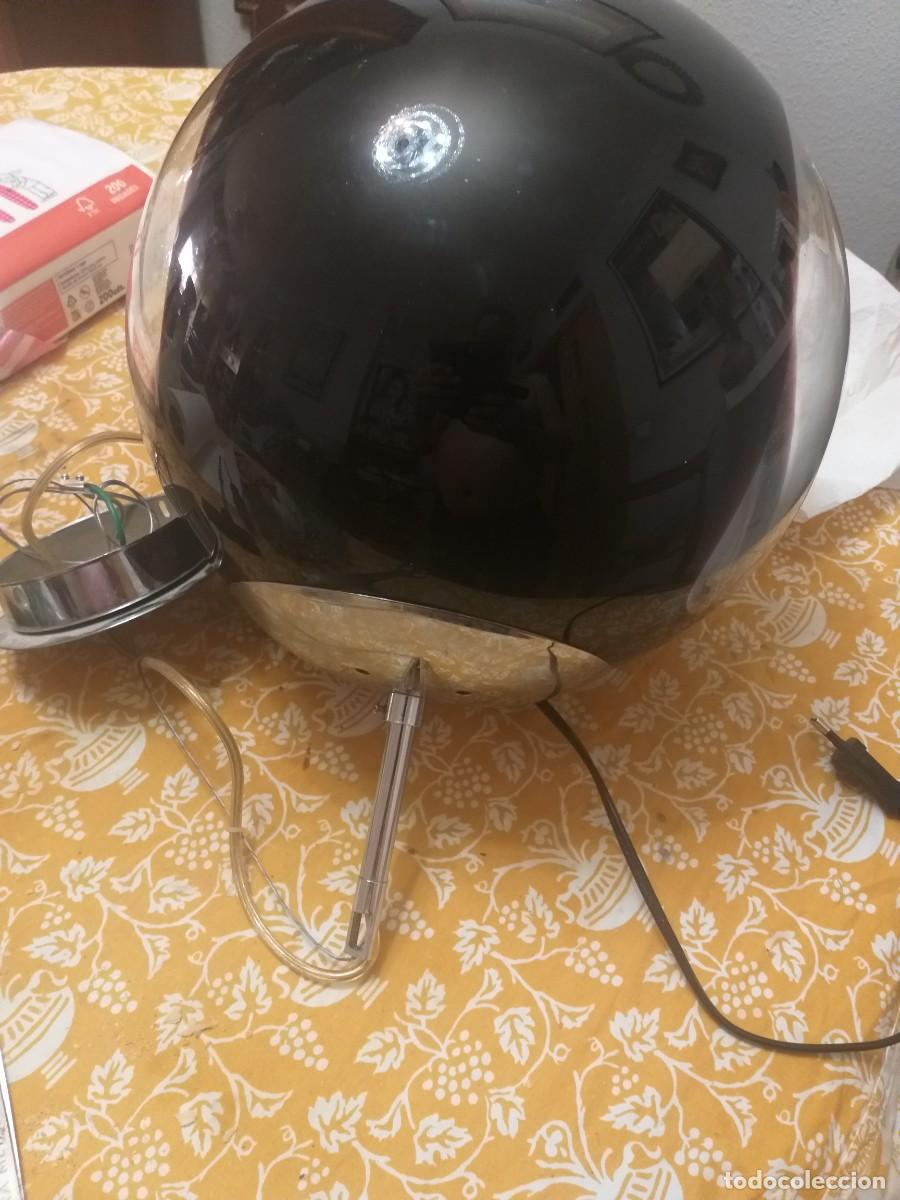 Vintage: L&aacute;mpara Techo Cristal Roja Space Age - Foto 3
