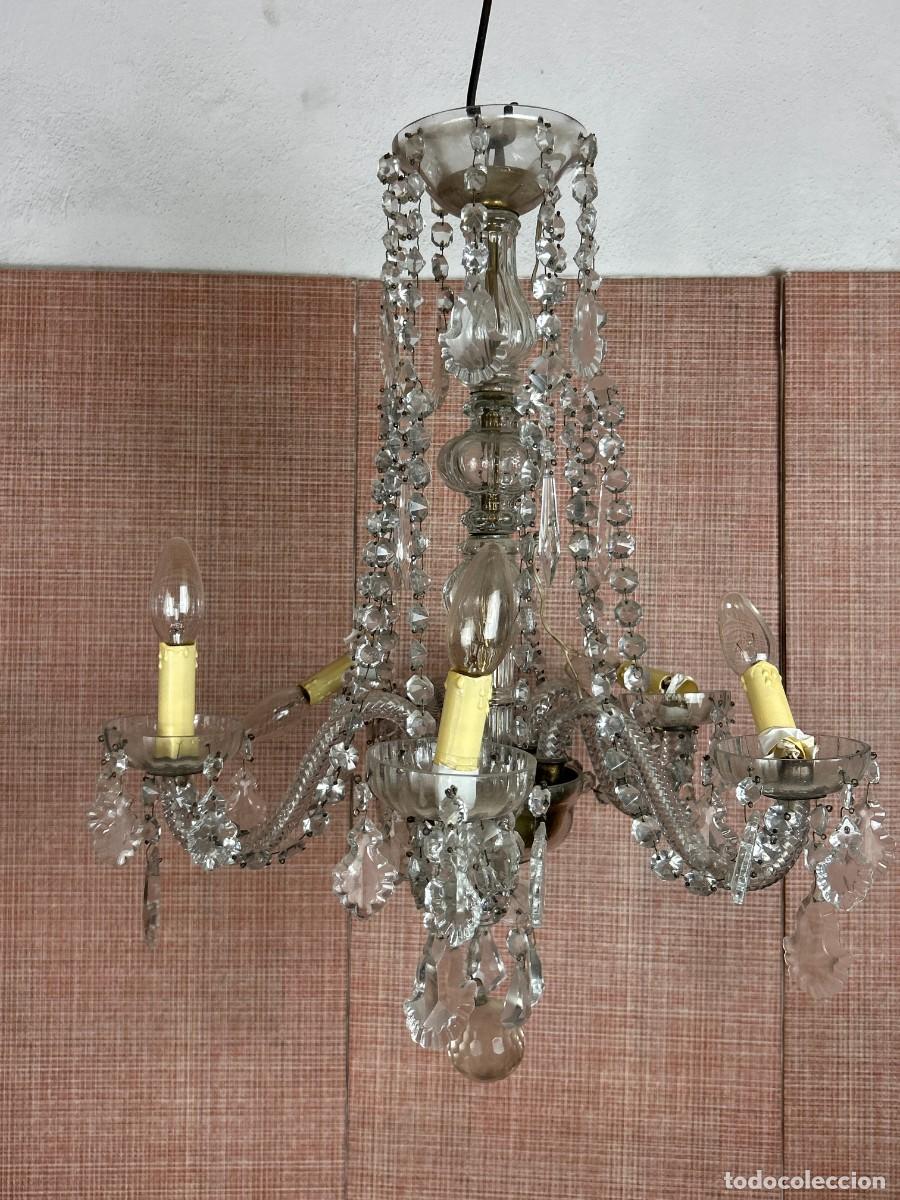 Vintage: L&aacute;mpara colgante Cristal - Foto 3