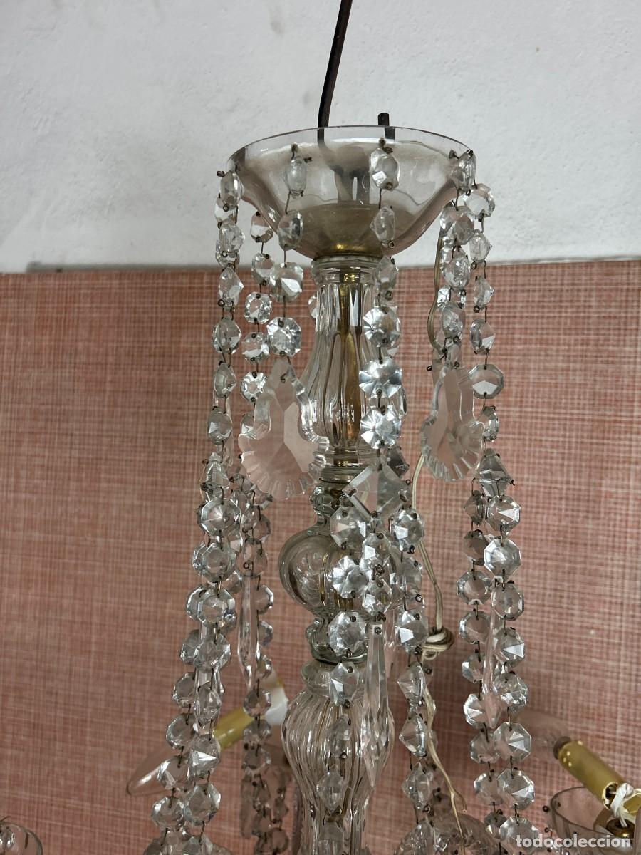 Vintage: L&aacute;mpara colgante Cristal - Foto 6