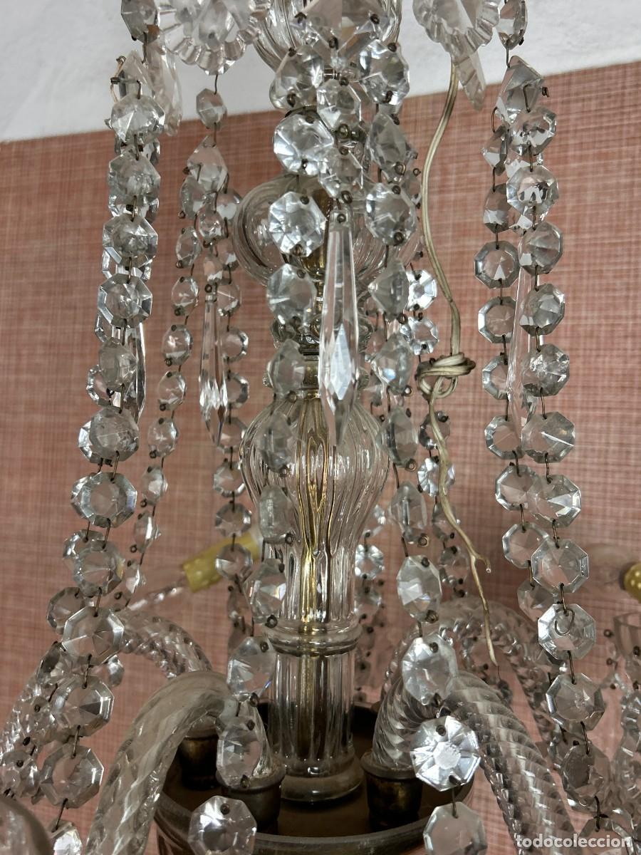 Vintage: L&aacute;mpara colgante Cristal - Foto 7