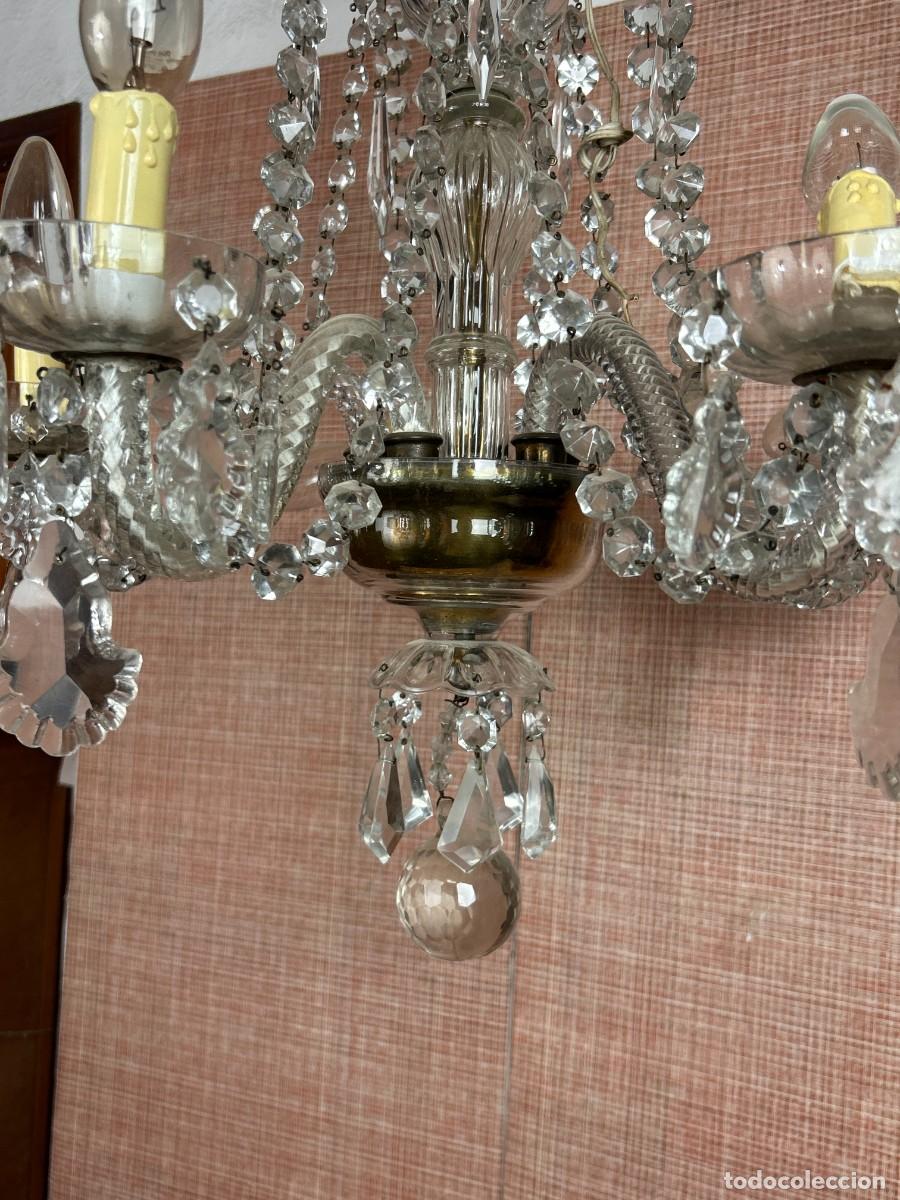 Vintage: L&aacute;mpara colgante Cristal - Foto 8