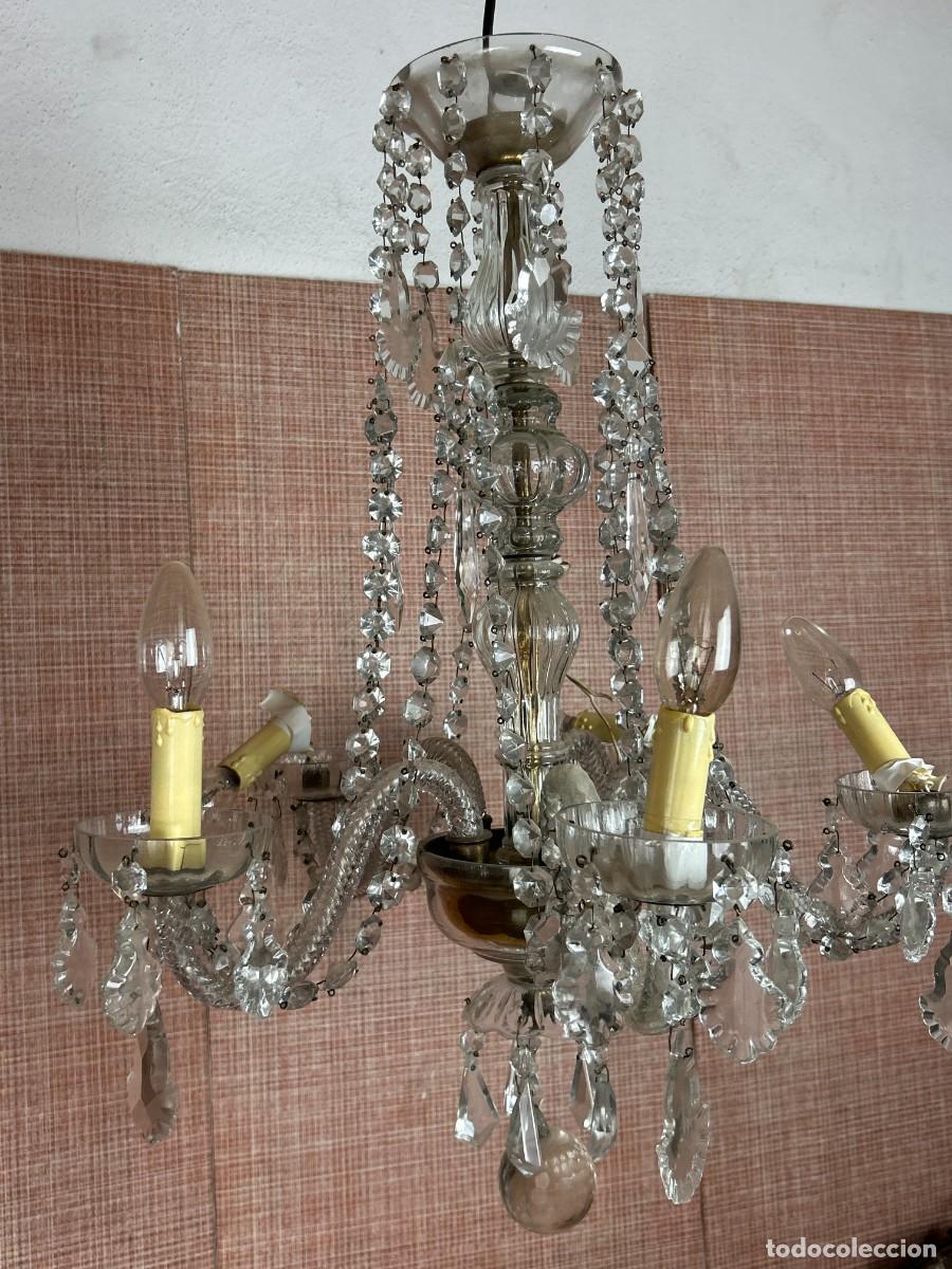 Vintage: L&aacute;mpara colgante Cristal - Foto 9
