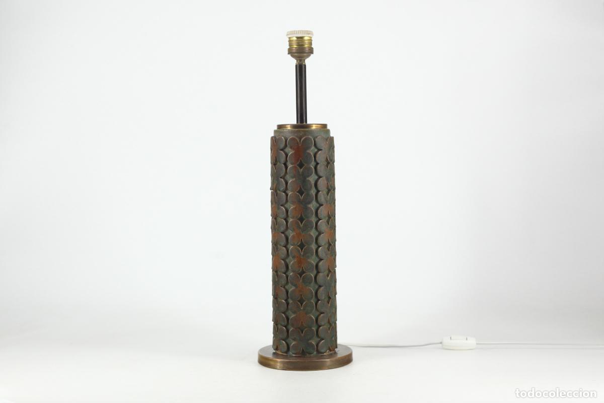 Vintage: Lampara sobremesa vintage Jordi Vilanova lat&oacute;n ceramica retro espa&ntilde;a 70s