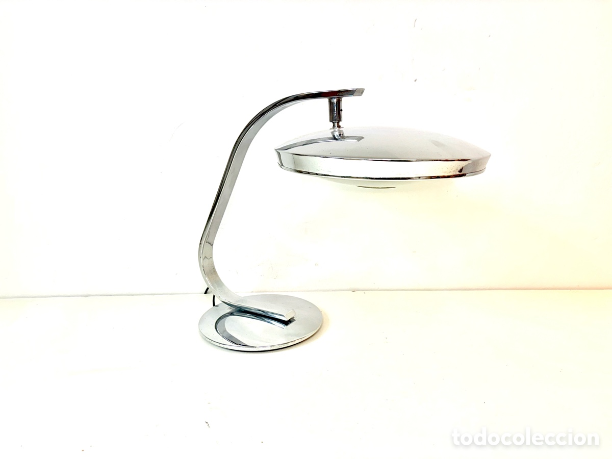 Vintage: L&aacute;mpara Fase 520 C cromada by Luis P&eacute;rez de la Oliva Espa&ntilde;a 1960&rsquo;s