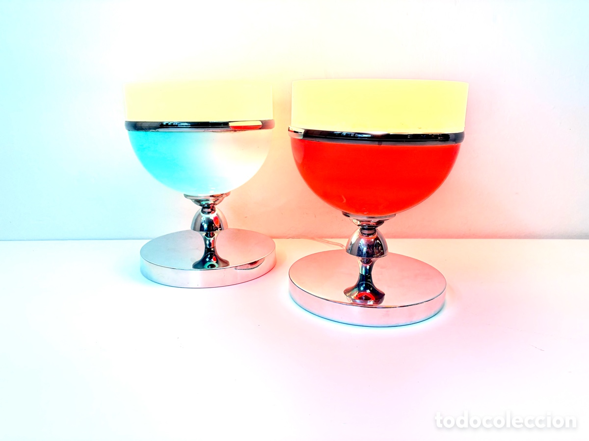 Vintage: L&aacute;mparas Space Aged By Max Bill para Luna Espa&ntilde;a 1960&rsquo;s