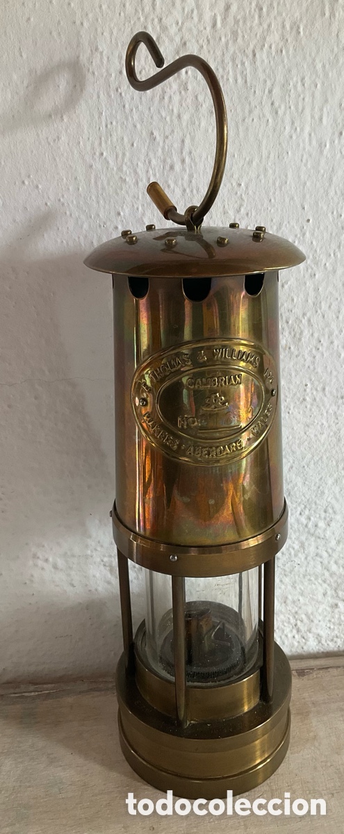 Vintage: L&aacute;mpara de mineros C&aacute;mbricos E.Thomas & Williams