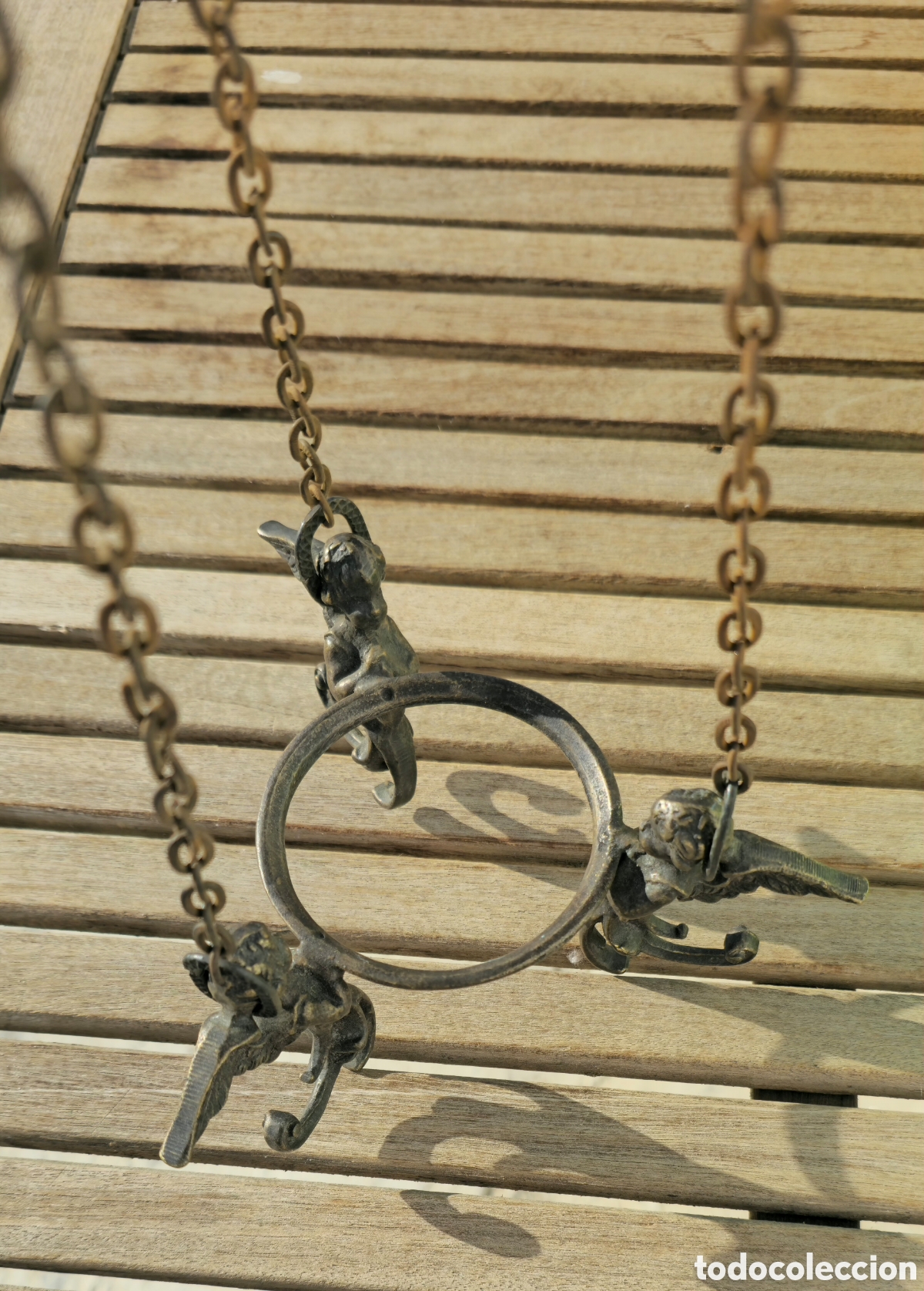 Vintage: Antiguo soporte bronce - Foto 6