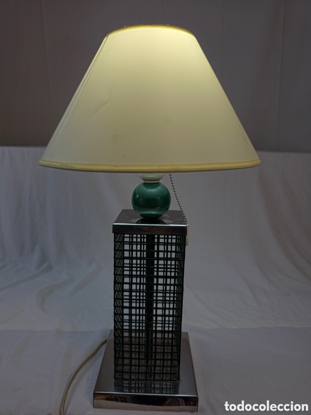 Vintage: Lampara de Estiluz Luxus en verde Oscuro