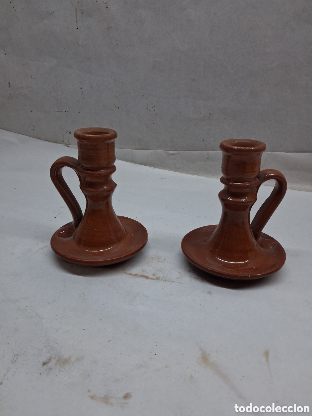 Vintage: 2 palmatorias de barro