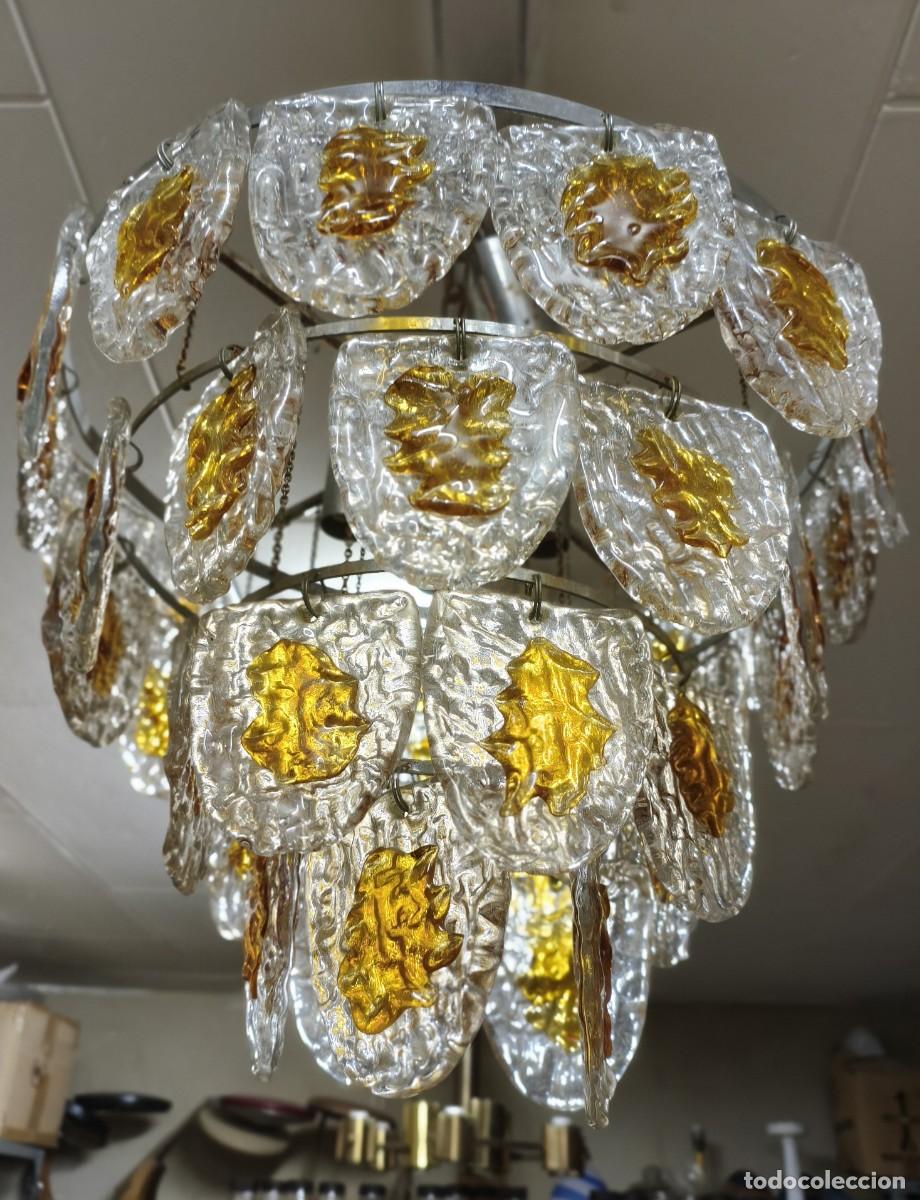 Vintage: LAMPARA VINTAGE. MURANO MAZZEGA. 1960-70