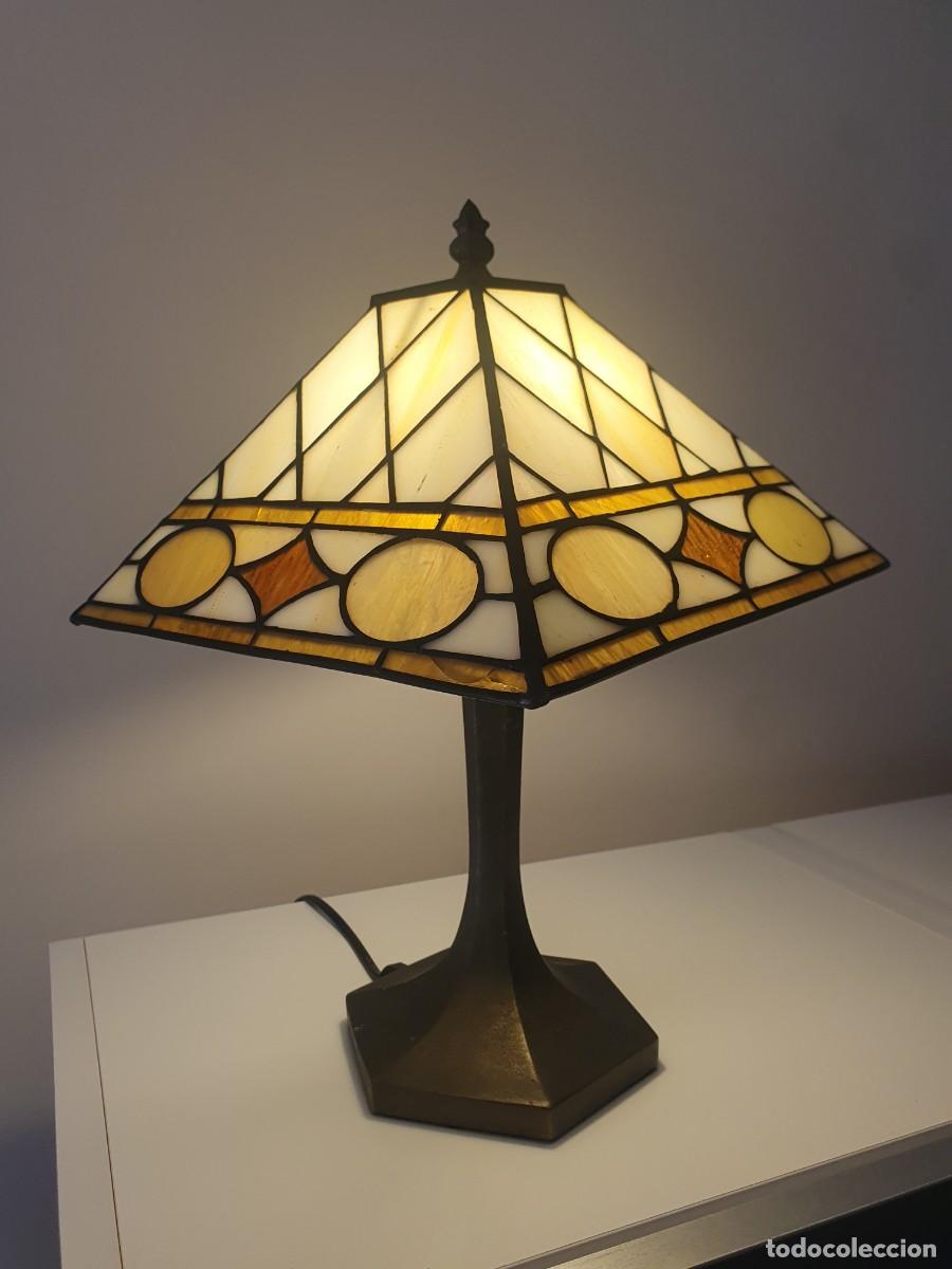 Vintage: L&aacute;mpara Massive estilo Tiffany - Foto 3