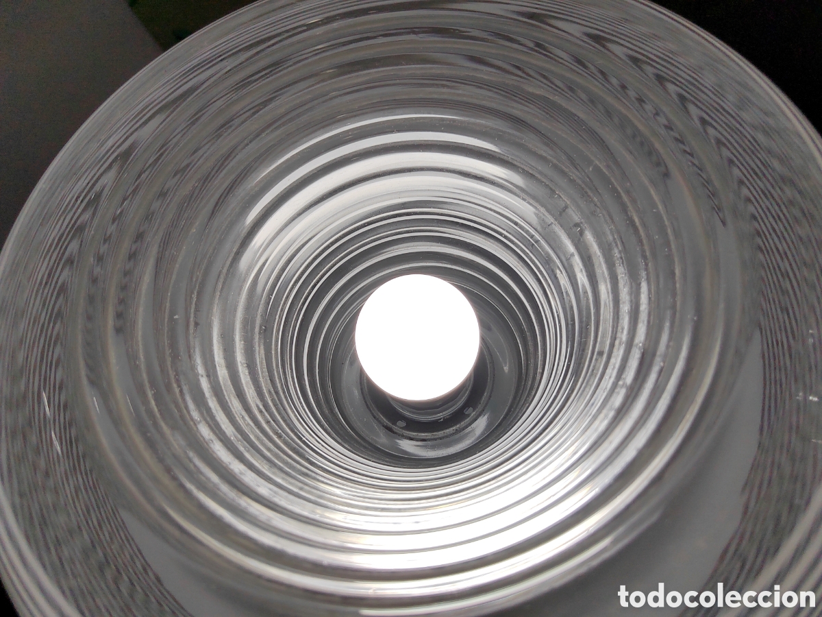 Vintage: L&aacute;mpara de mesa de cristal - Foto 3