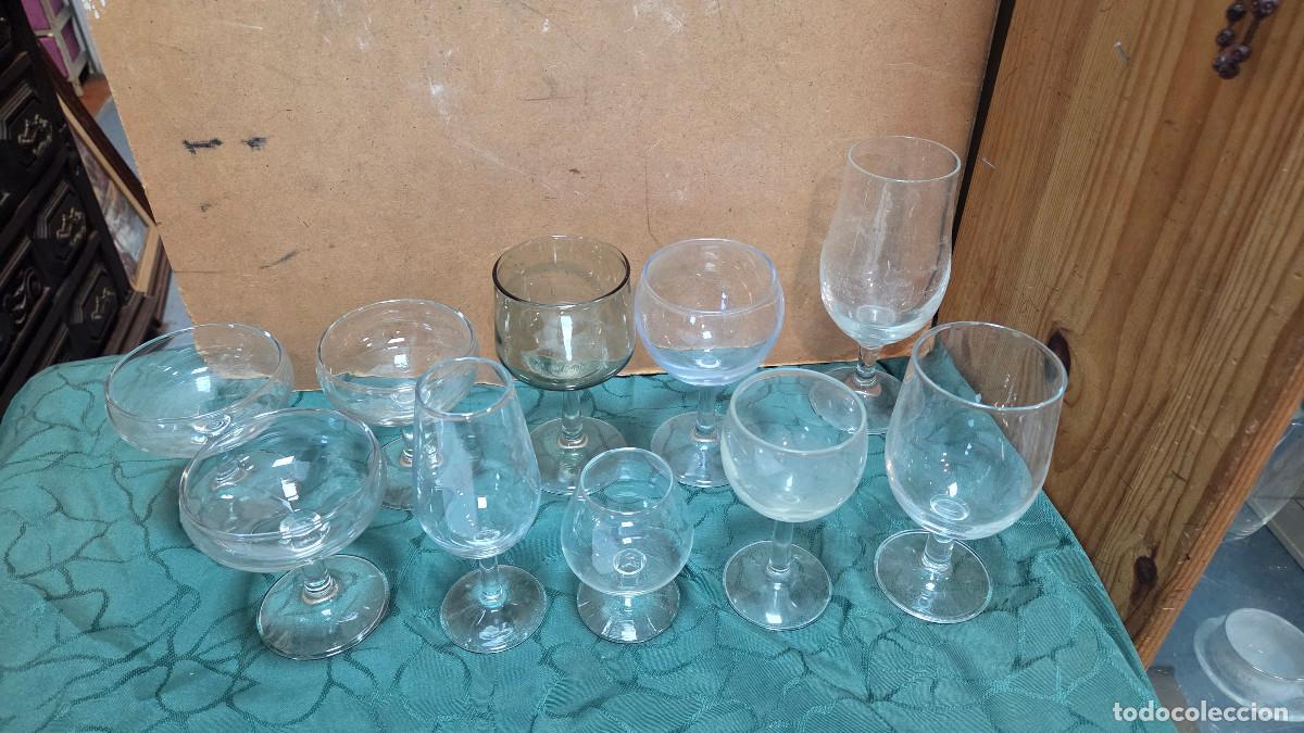 Vintage: lote de copas de cristal