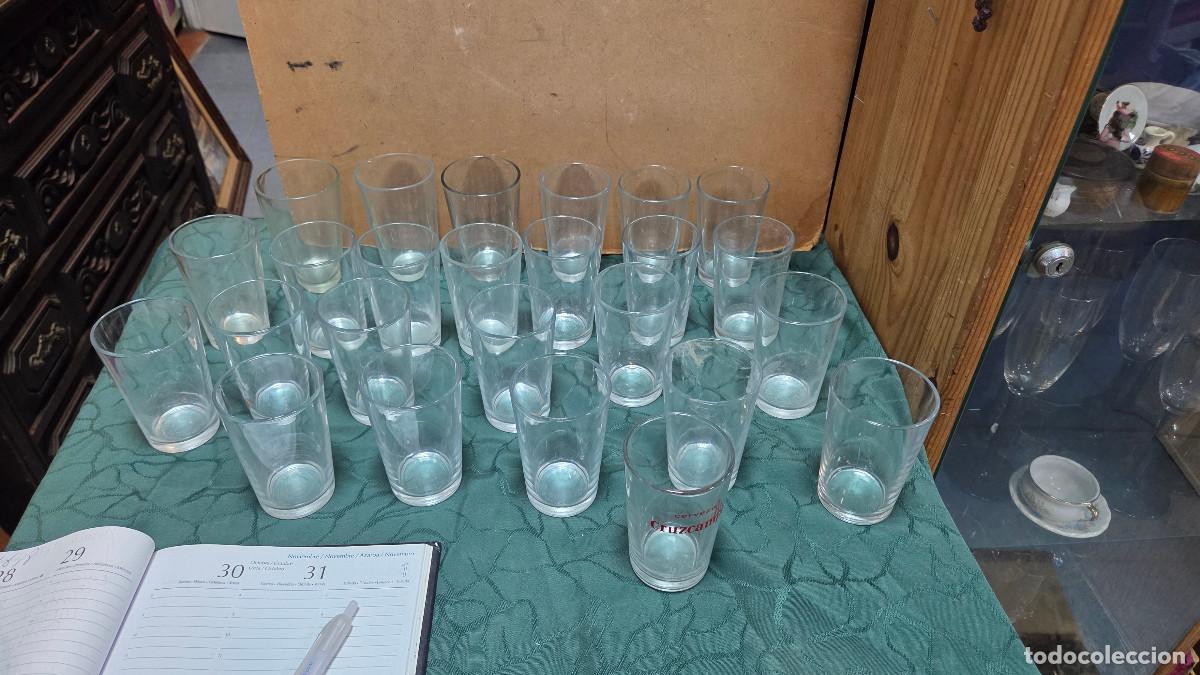 Vintage: 30 vasos de cristal cafeteria - Foto 1
