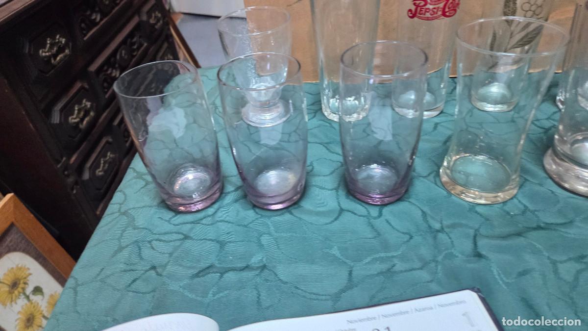 Vintage: lote de vasos diferentes de cristal