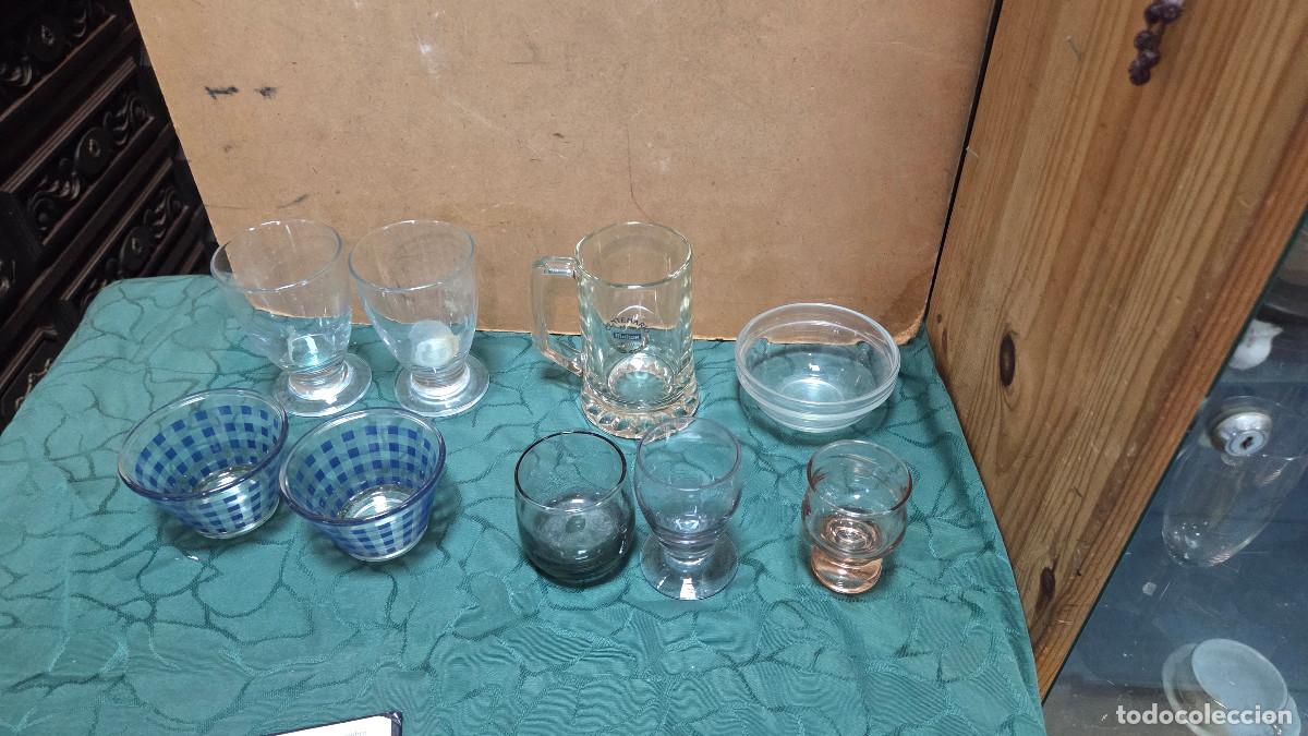 Vintage: lote de vasos diferentes de cristal