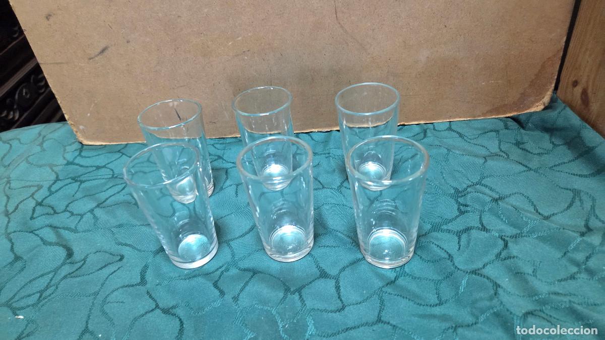 Vintage: 6 vasois de cristal peque&ntilde;o