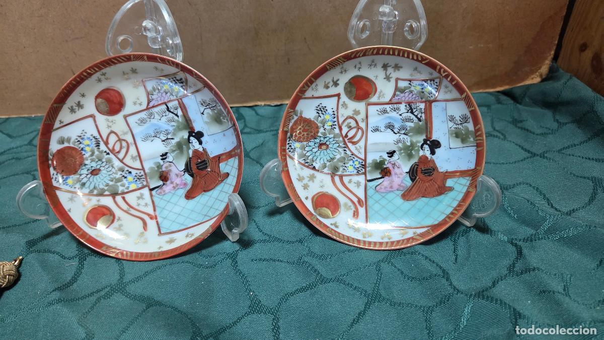 Vintage: 2 platos peque&ntilde;os oriental - Foto 1