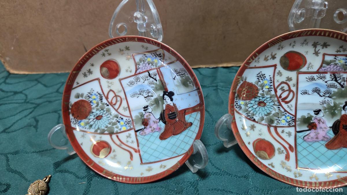Vintage: 2 platos peque&ntilde;os oriental - Foto 3