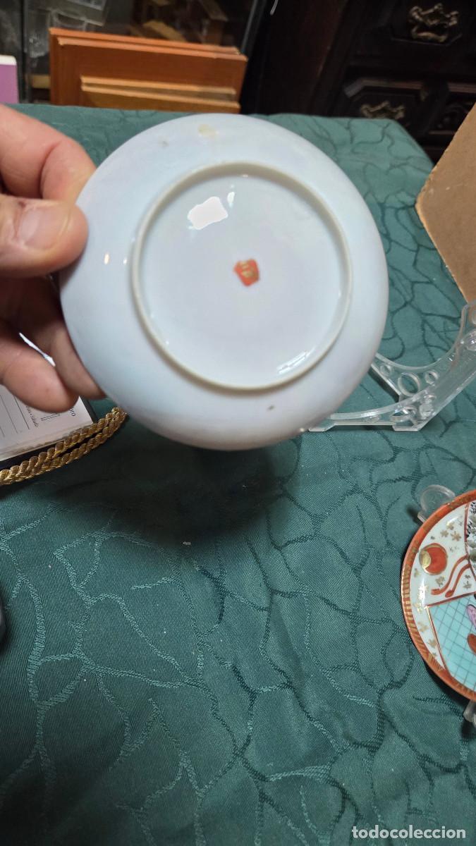 Vintage: 2 platos peque&ntilde;os oriental - Foto 4
